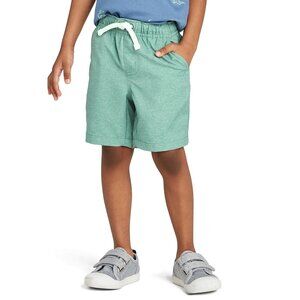 NWT Flexible Drawstring Green Easy Pull-On Chino Shorts - Toddler Boys 12M
